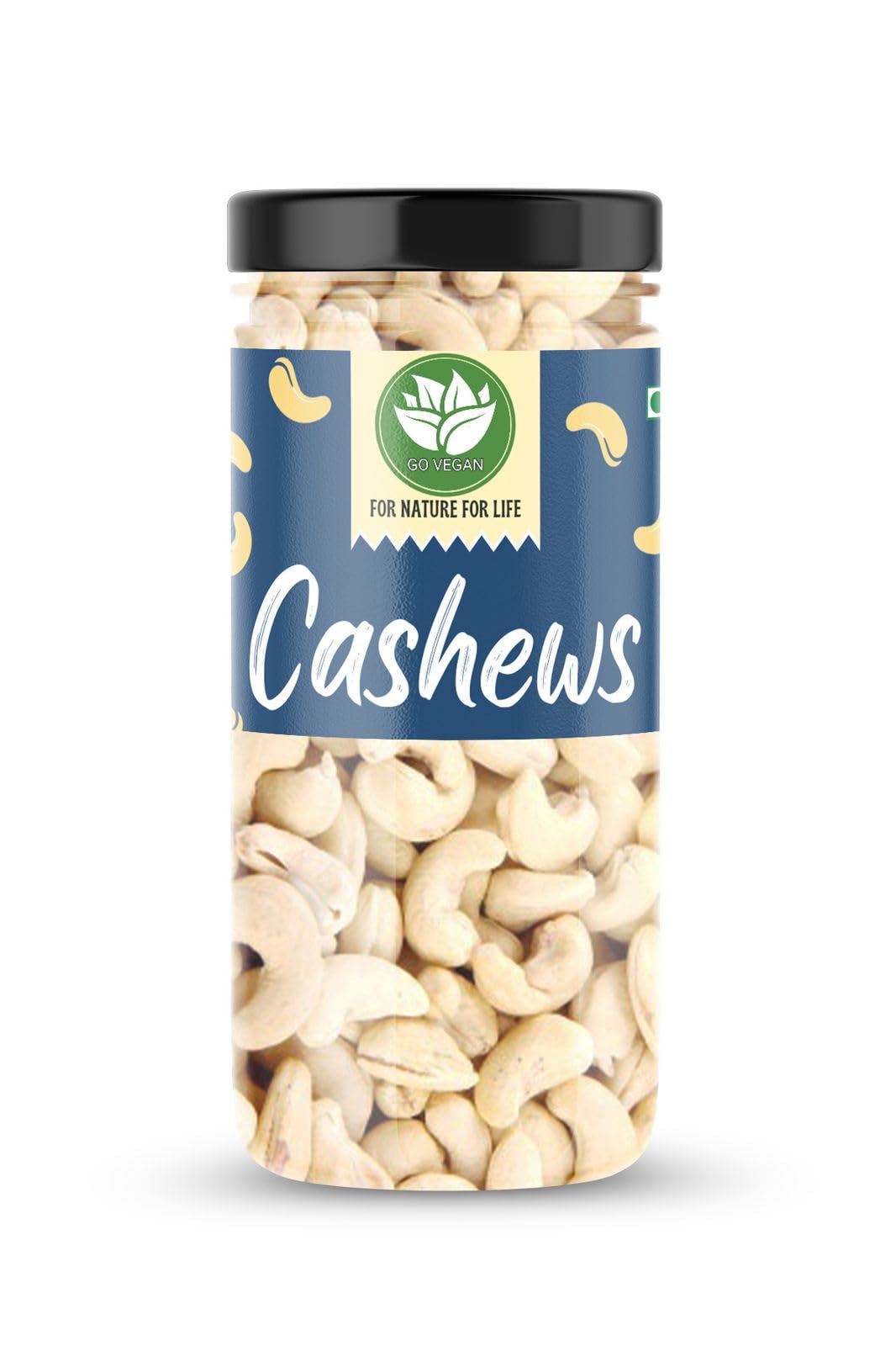 Go Vegan 100% Natural & Crunchy Premium Whole Cashews (W320 Grade) Nutritious & Delicious Nuts, Premium Kaju Nuts | Gluten Free | Source of Minerals & Vitamins | Dry Fruits (Jar Pack - 500GM) (B0CNTGHMCJ) Amazon Price History, Amazon Price Tracker