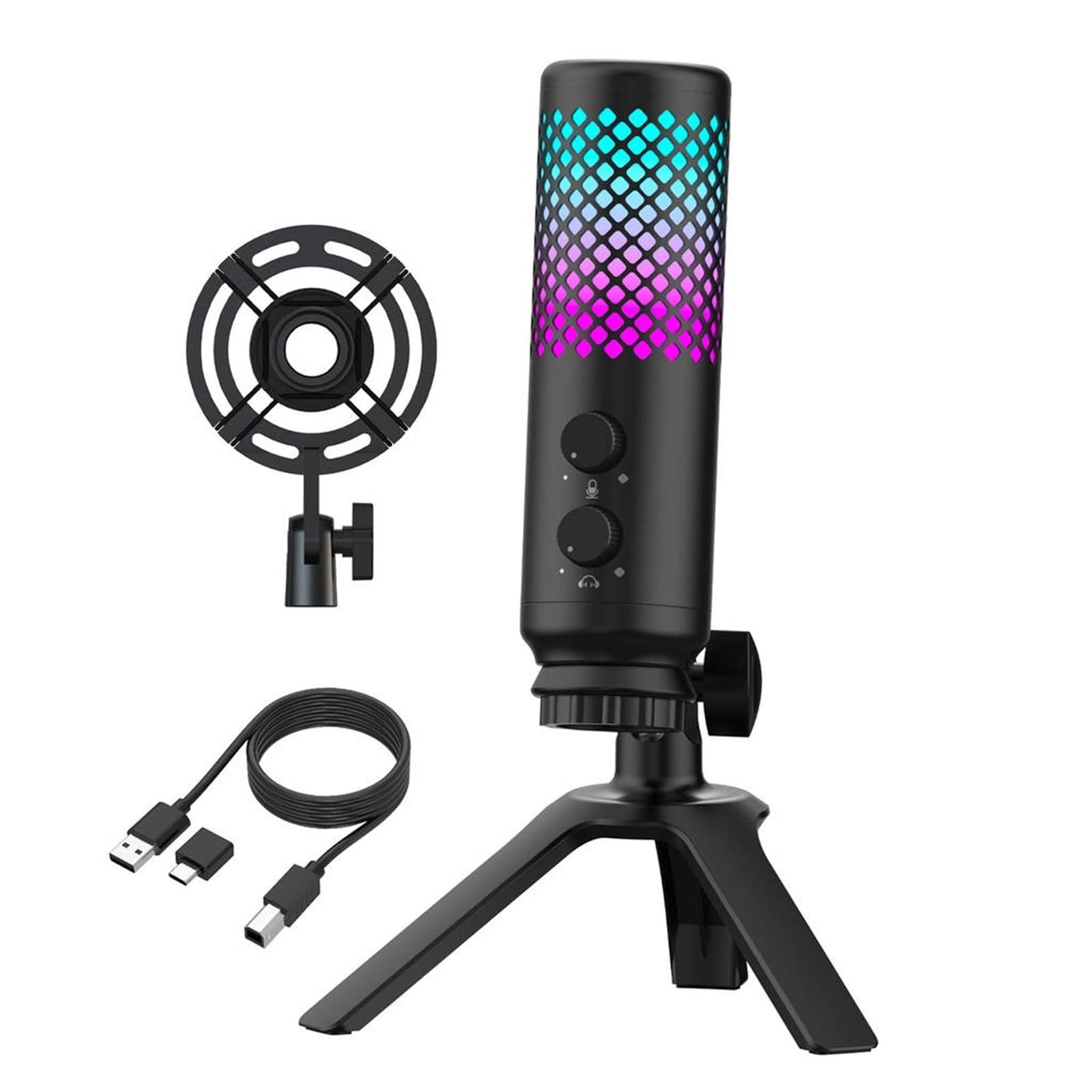 Microphone USB gaming pour éliminer les bruits de fond sur ordinateur portable