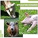 WMYCONGCONG Cattle Ear Tags, Large Plastic Livestock Ear Tags Yellow for Sheep Cattle Calf Hog with Number 001-100 and 1pcs Ear Tag Applicator