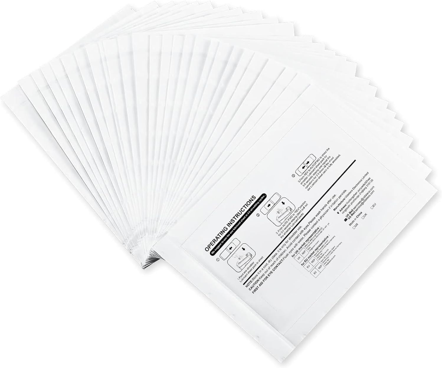 Ölpapier für Aktenvernichter,24 Stück Ölblätter mit 100% Rapsöl zur Wartung und Pflege des Schredders