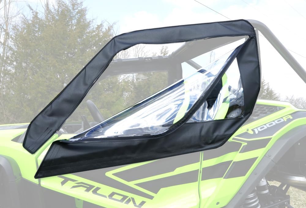 SEIZMIK UTV Soft Upper Door Kit Compatible with Honda Talon 1000R, 1000RS, 1000X, 1000XS | With Zippered Windows | Side by Side Accessories, Black