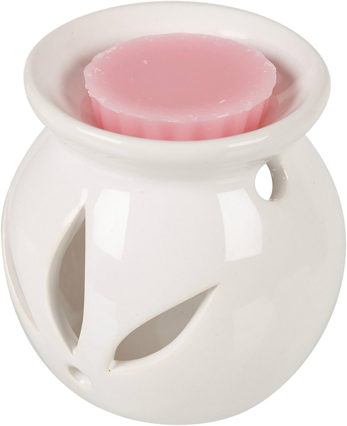 EGT White Ceramic Scented Candle Burner With Wax Relaxing Tart Fragrance Home Scents