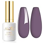 Imtiti Gel Nail Polish, Grape Purple Nude, 0.5 Fl Oz, DIY Nail Art Starter Kit for Women Girls