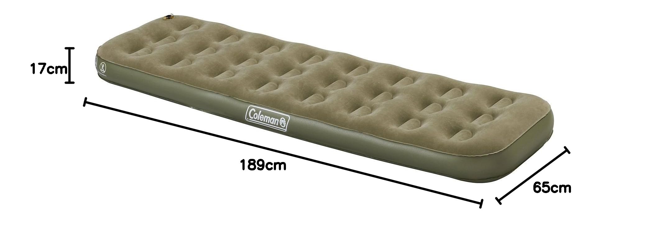 Amazon | Coleman Comfort Single Airbed, 189 x 65 x 17 cm | Coleman