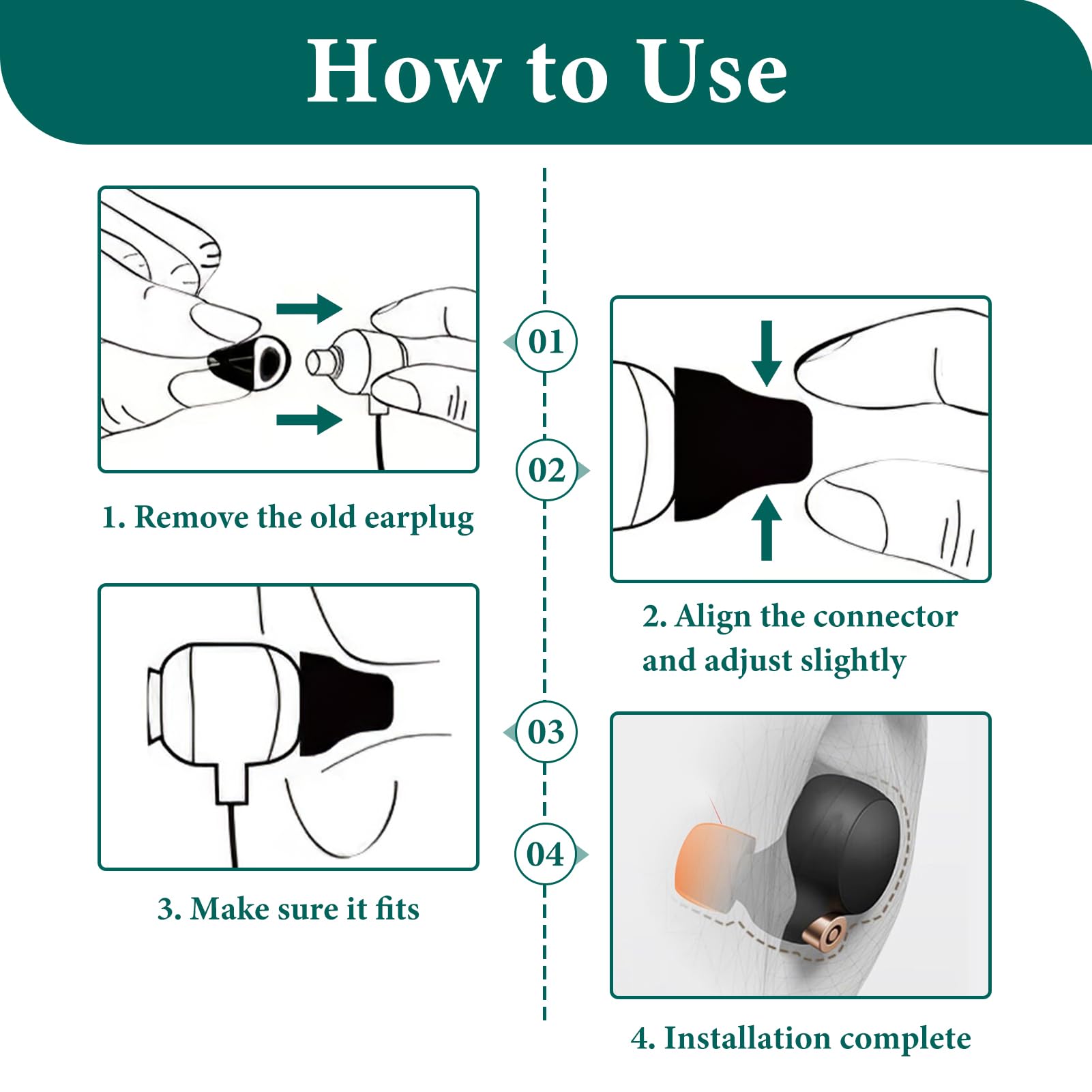 Gommini Per Sony WF-1000XM5 - 3 Paia In Memory Foam Con Filtro Antipolvere - Foto 11