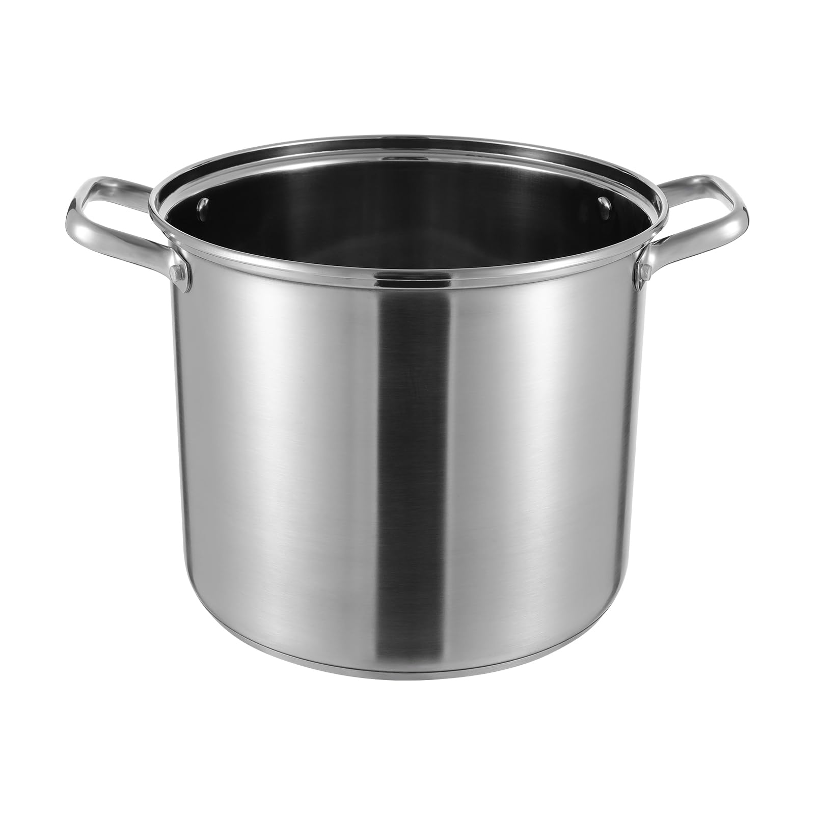 OUKANING Pentola per asparagi e pasta, 8 l, Ø 28 cm, altezza 36 cm, con colino per asparagi, alta con coperchio in vetro, per pasta, patate, verdure