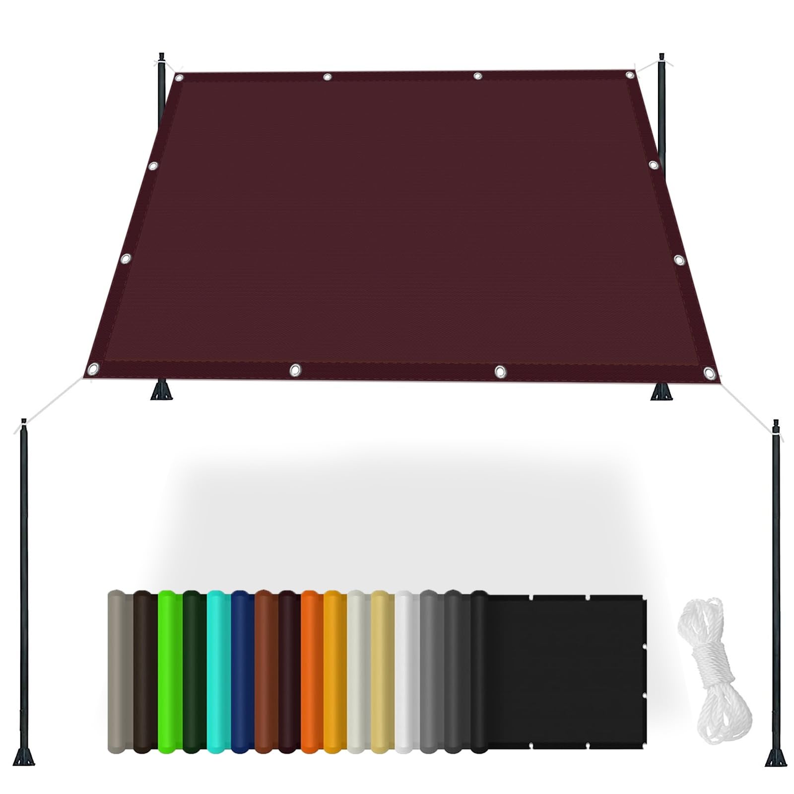 Voile d'ombrage rectangulaire 1x3m pour vos déjeuners frais sur la terrasse