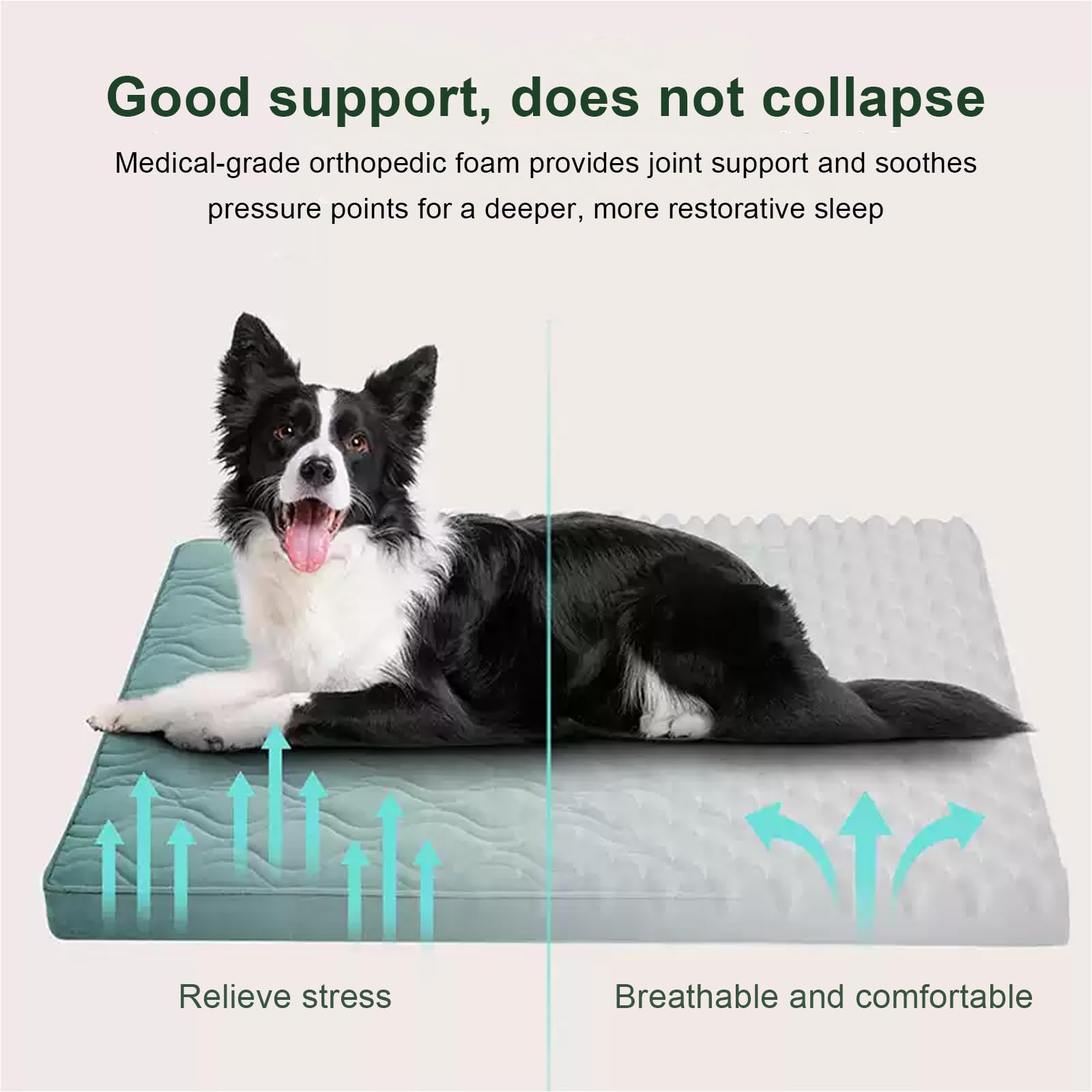 Cuccia per Cani Ortopedico, Letto per Cani Sfoderabile E Lavabile,Materassino per Cani con Base Antiscivolo, Cuscino Cane Impermeabile,Marrone,XL