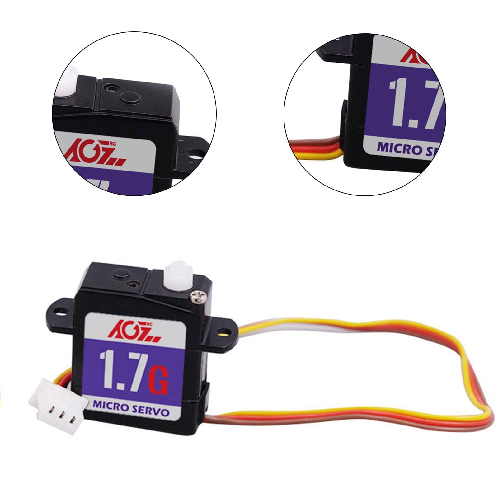 Gralara RC Car Lenkgetriebe Servo 1,7G Niederspannung Ersatzteile Digitales Servo