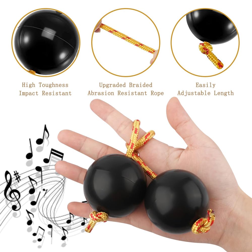 2 Paia Di Kashaka - Shaker Africano In Sabbia Con Corda Regolabile, Per Ritmo E Allenamento - Foto 10