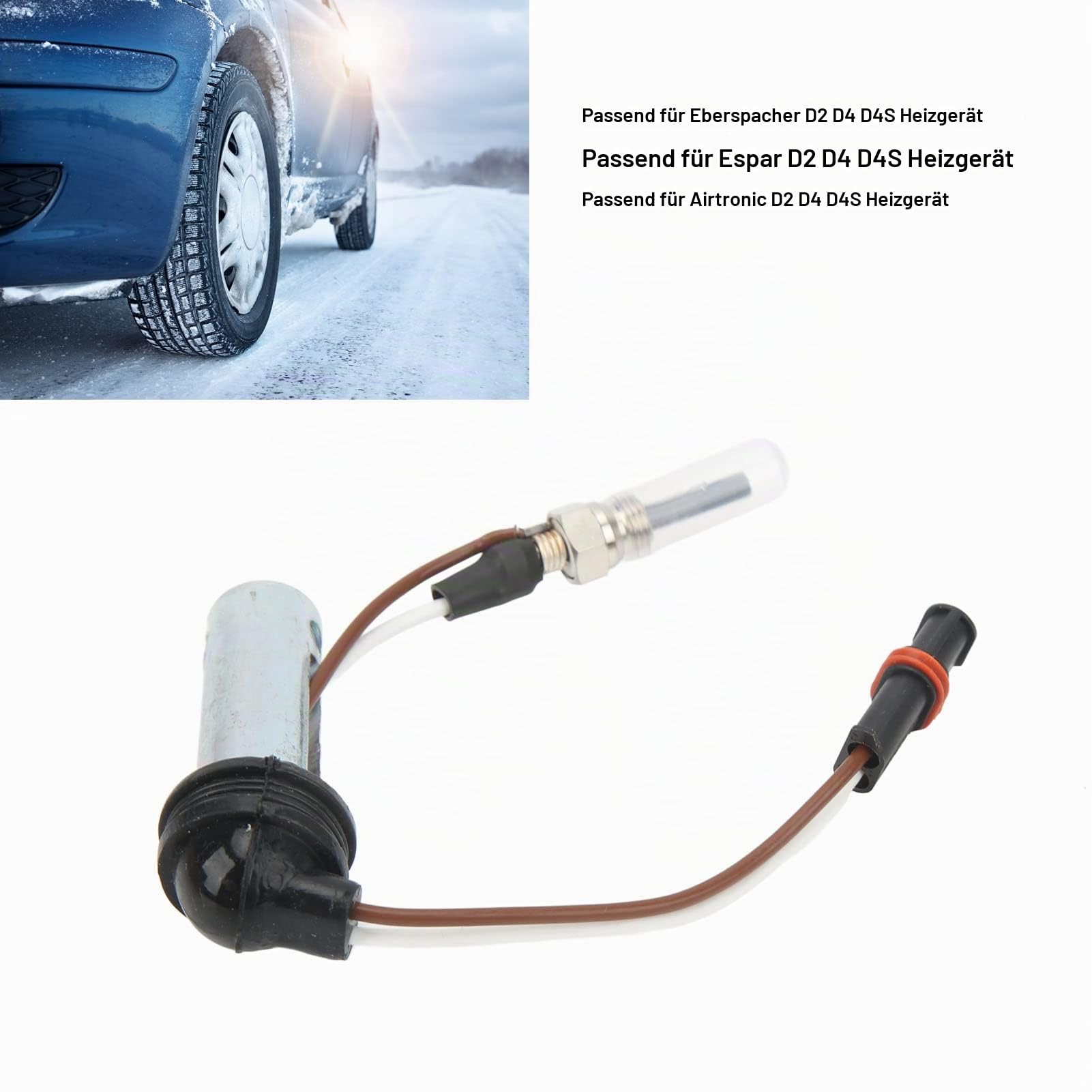 Glühkerze,Glühstiftkerze, 12-V-Heizkerze, wasserdichte Espar Airtronic-Heizung, Standheizungs-Wartungsset, Glühkerzen-Entfernungswerkzeug für Eberspacher D2 D4 D4S-Heizung