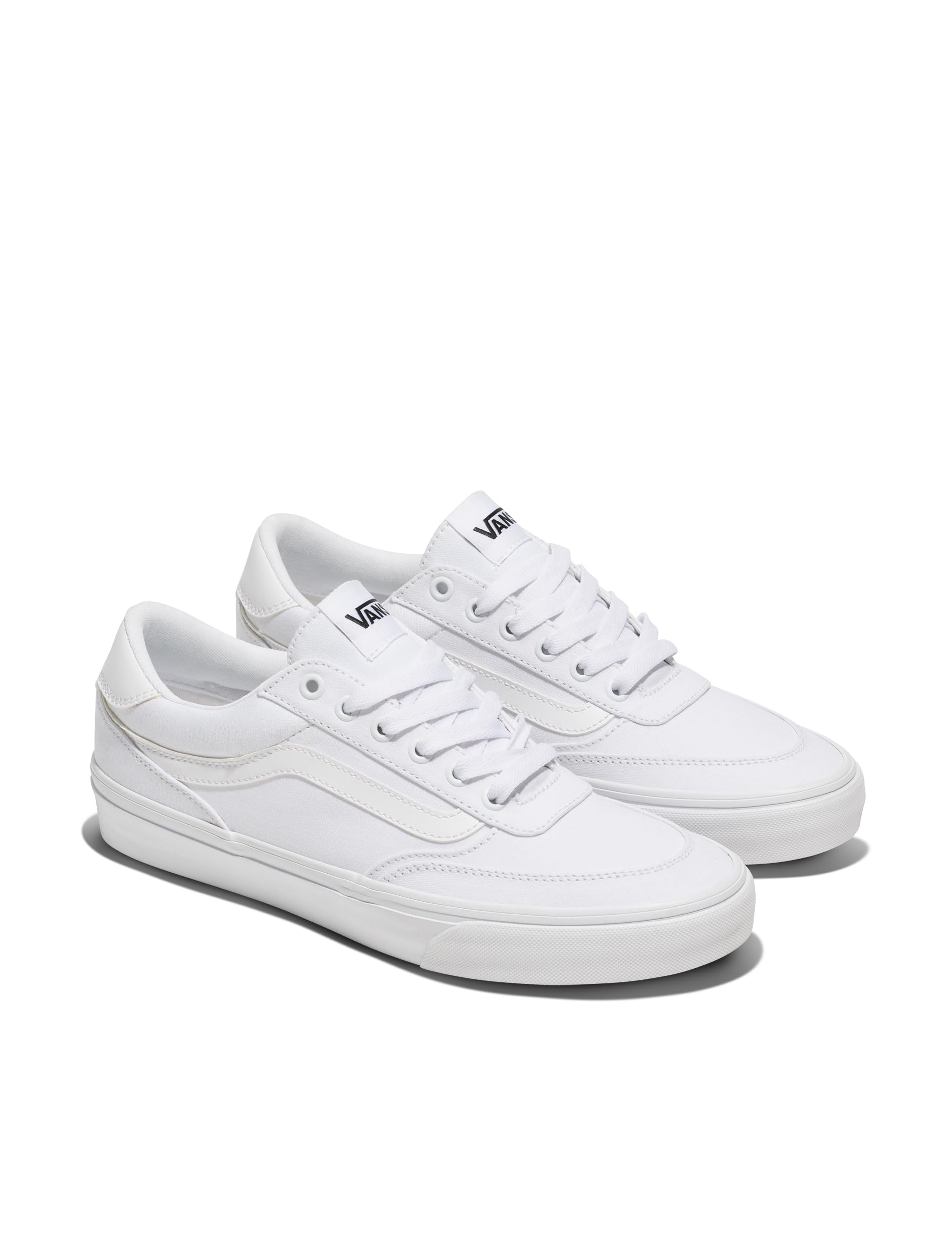Vans Herren Brooklyn LS Turnschuhe White and White 40 EU – Ansicht 6