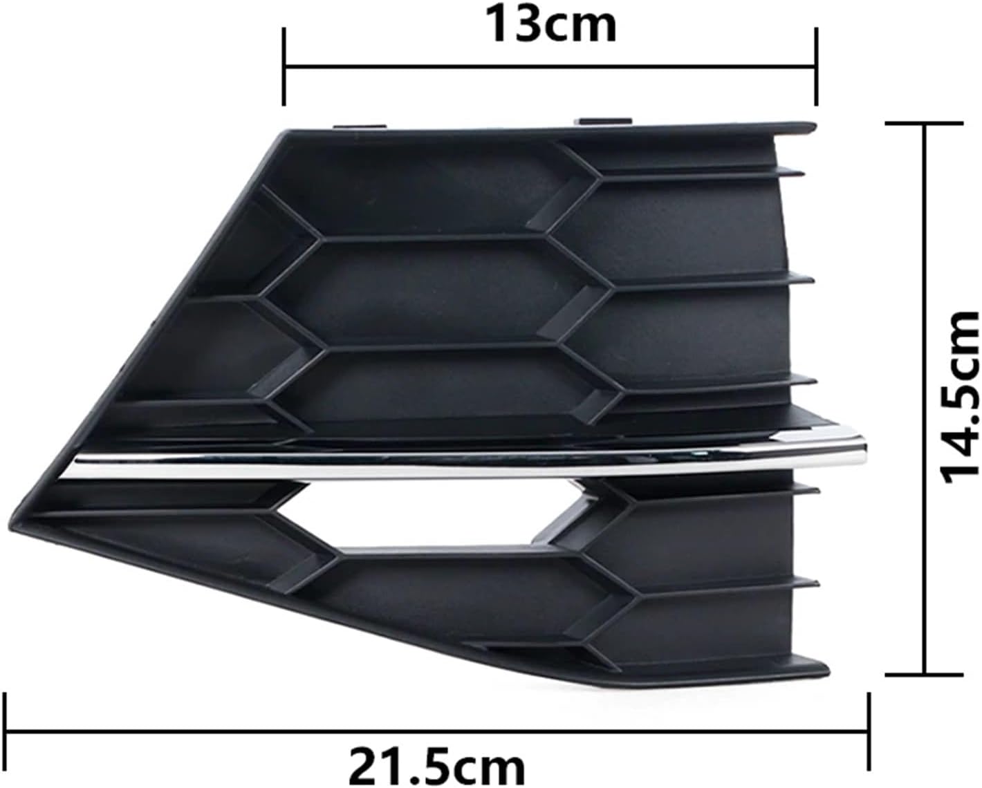 For Skoda Superb 2016 2017 2018 Fog Lamp Frame Front Bumper Lower Grille Trims Panel With Bright Bar(1 Pair)