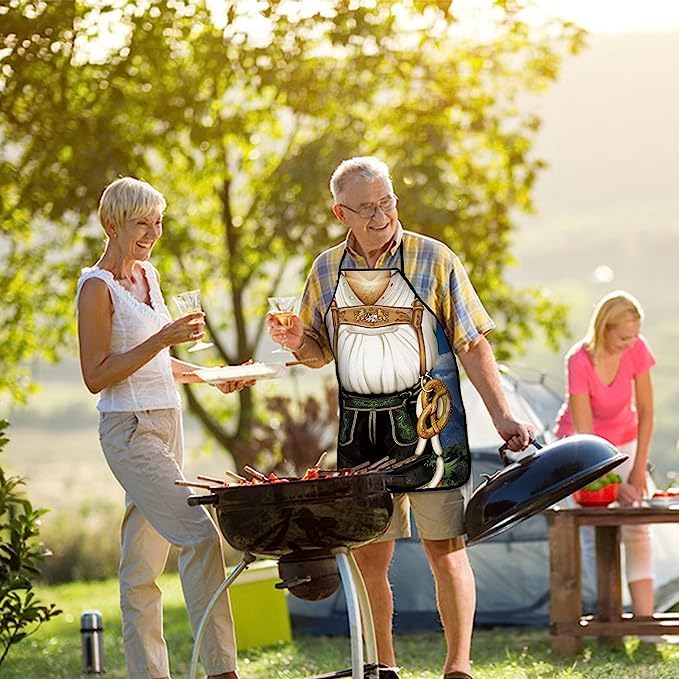 Tablier de Cuisine,Tablier Créatif BBQ Cuisine pour La Maison, Le Restaurant, Le Jardin, Le Barbecue, Homme ou Petit-ami/Petite-ami Party