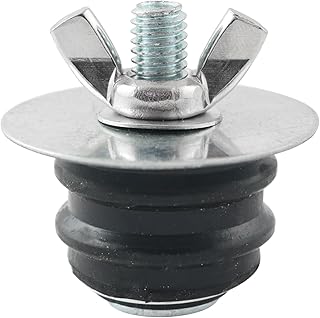 LQ Industrial Metal Water Stopper 1-1/2 Inch Mechanical Test Plug Sewer Cleaning Cover for Bathroom Sink and Outdoor Pool