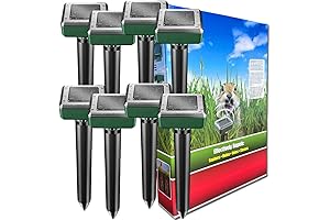 Ultrasonic Solar Powered Mole Repellent: Protect Your Lawn from Burrowing Pests