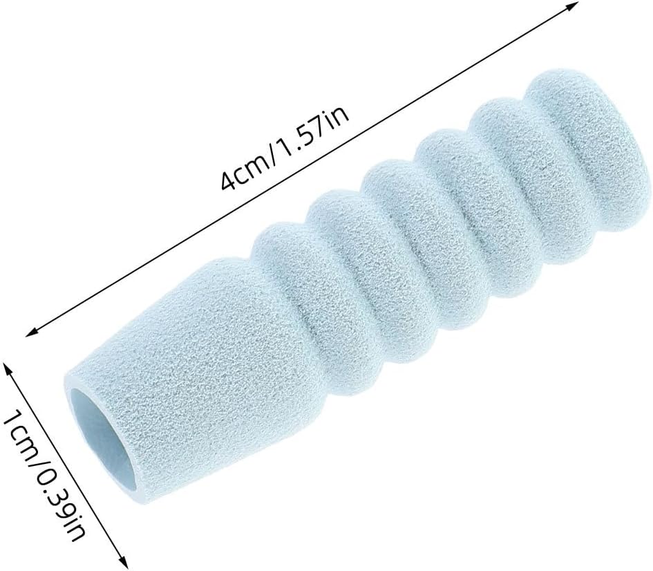 Toyvian 60pcs Cuticle Nipper Protective Handle Cover Sponge Sleeve for Manicure Tools Anti-Slip & Travel-Friendly Nail Art Accessories for Professional & Personal Nail Care