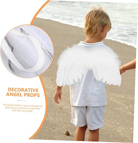 Miniatura 3 de NOLITOY 10 piezas de alas de cupido para el día de San Valentín, accesorios de Cupido para niños, lazo rojo, disfraz de Cupido para recién nacido,