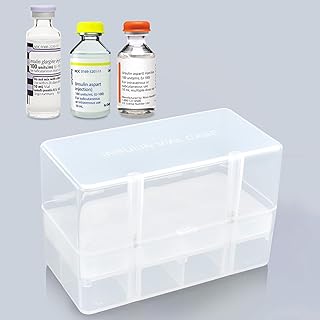 8-Holes Vial Storage Case for 10ML & 15ML Sample Glass Vial, Vial Holder Organizer Box Fits The Vials Up to 1" Diameter and 2.4" Height