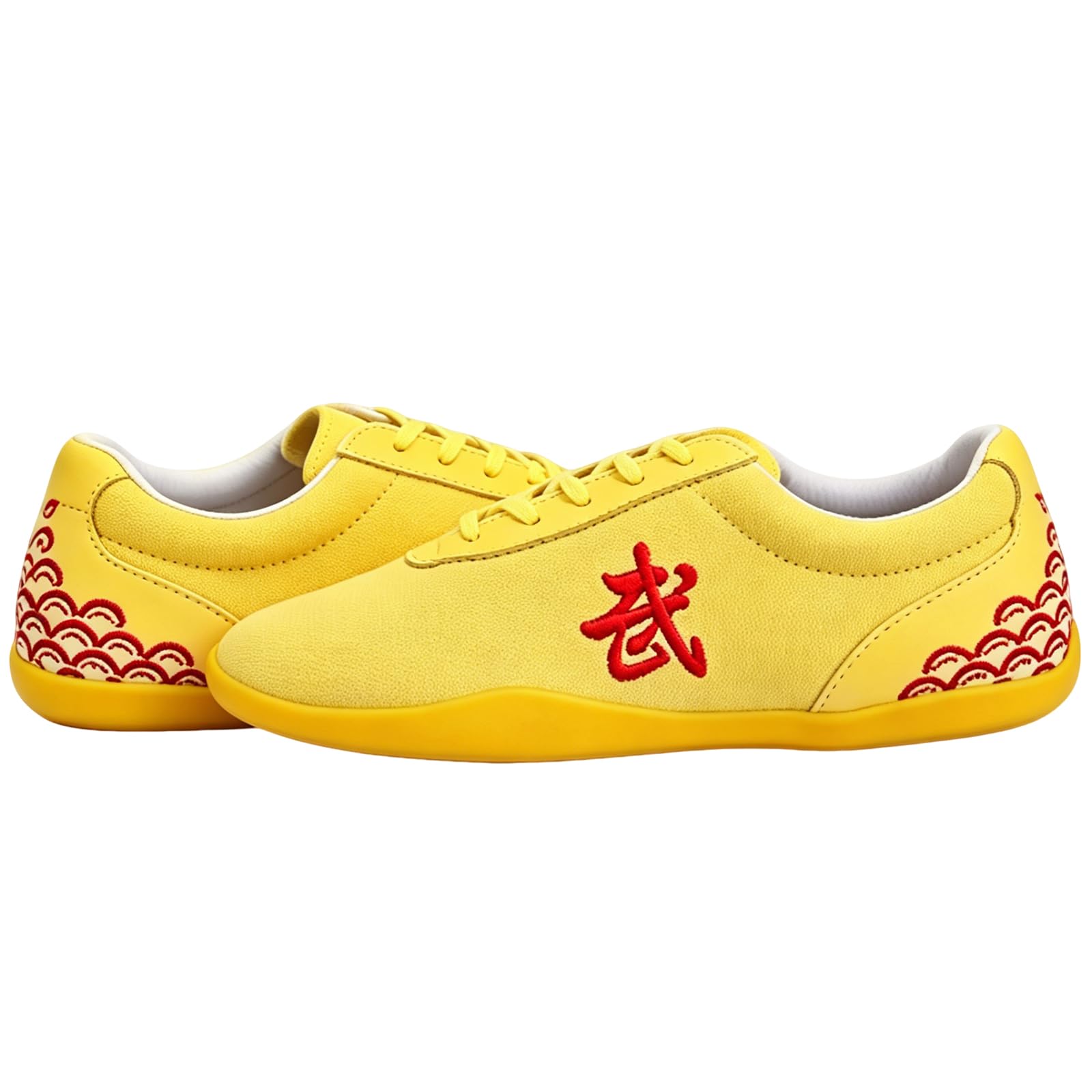 Zapatillas de Kung Fu antideslizantes amarillas talla 43 para entrenar con total flexibilidad