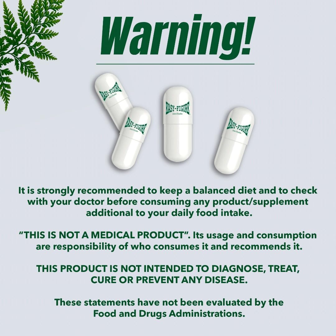 Easy Forte by Easy Figure | 3-Pack Natural Fiber Capsules | Fibra Natural en Cápsulas | 90 Count