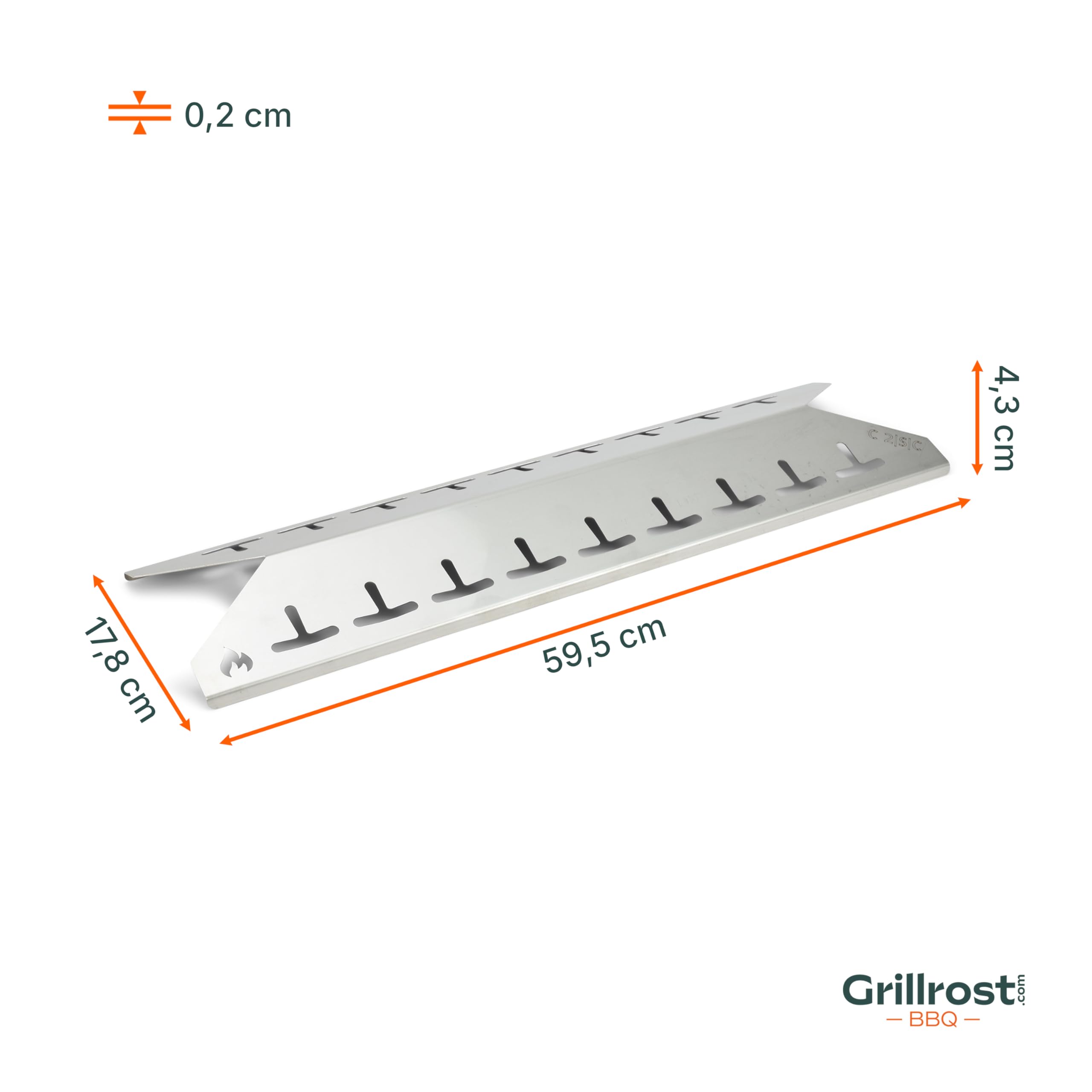 Grillrost.com Das Original Binari di Sapore in Acciaio Inox Adatti a Campingaz - Classic 2 - Extra Solidi