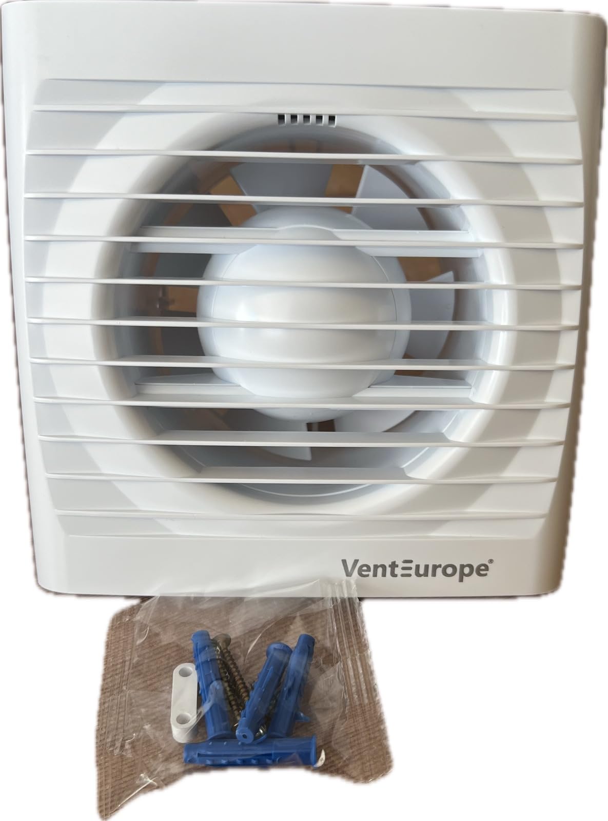 Wentylator wyciągowy 100 mm z zaworem zwrotnym – energooszczędny i cichy wentylator łazienkowy 97 m³/h, 35 dB, 14 W – biały wentylator ścienny do łazienki, WC i prysznica, ochrona przed