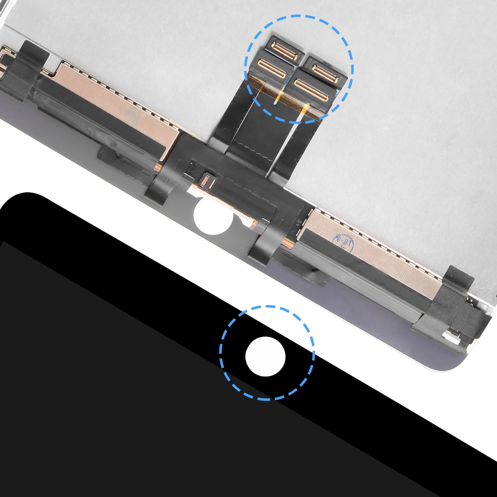 For IPad Pro 10.5 A1701 A1709 Touch Screen Replacement Parts LCD Is Not Included No Home Button With Free Screen Protector Repair Tools White