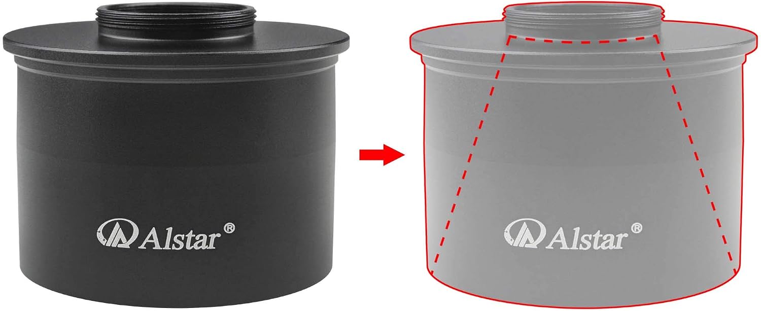 Alstar Telescope Photo Adapter C Mount to 2 Inch Astrophotography Accessory