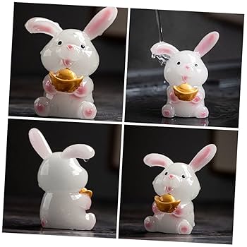 【リュヌとリュカさま】vintage ❀ ヴィンテージ ウサギのフィギュア(a) Amazon.co.jp: うさぎの年,うさぎの十二支の,の新年の贈り物の