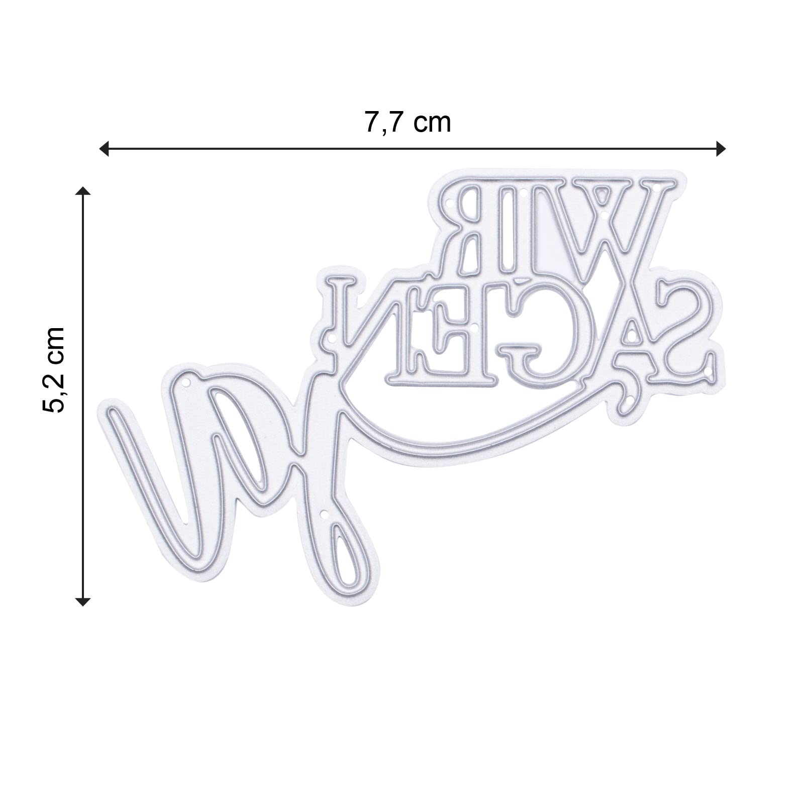 Vaessen Creative Handwerk Stanzschablone Zum Basteln, Wir Sagen Ja, Erstellen komplexer Designs für Scrapbooking - Image 2