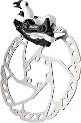 RUJOI Kit de freio a disco de bicicleta, pinça frontal de alumínio, alavanca de freio de bicicleta de liga de alumínio, rotor de 160 mm, ajustador de almofada sem ferramentas mecânicas para bicicleta