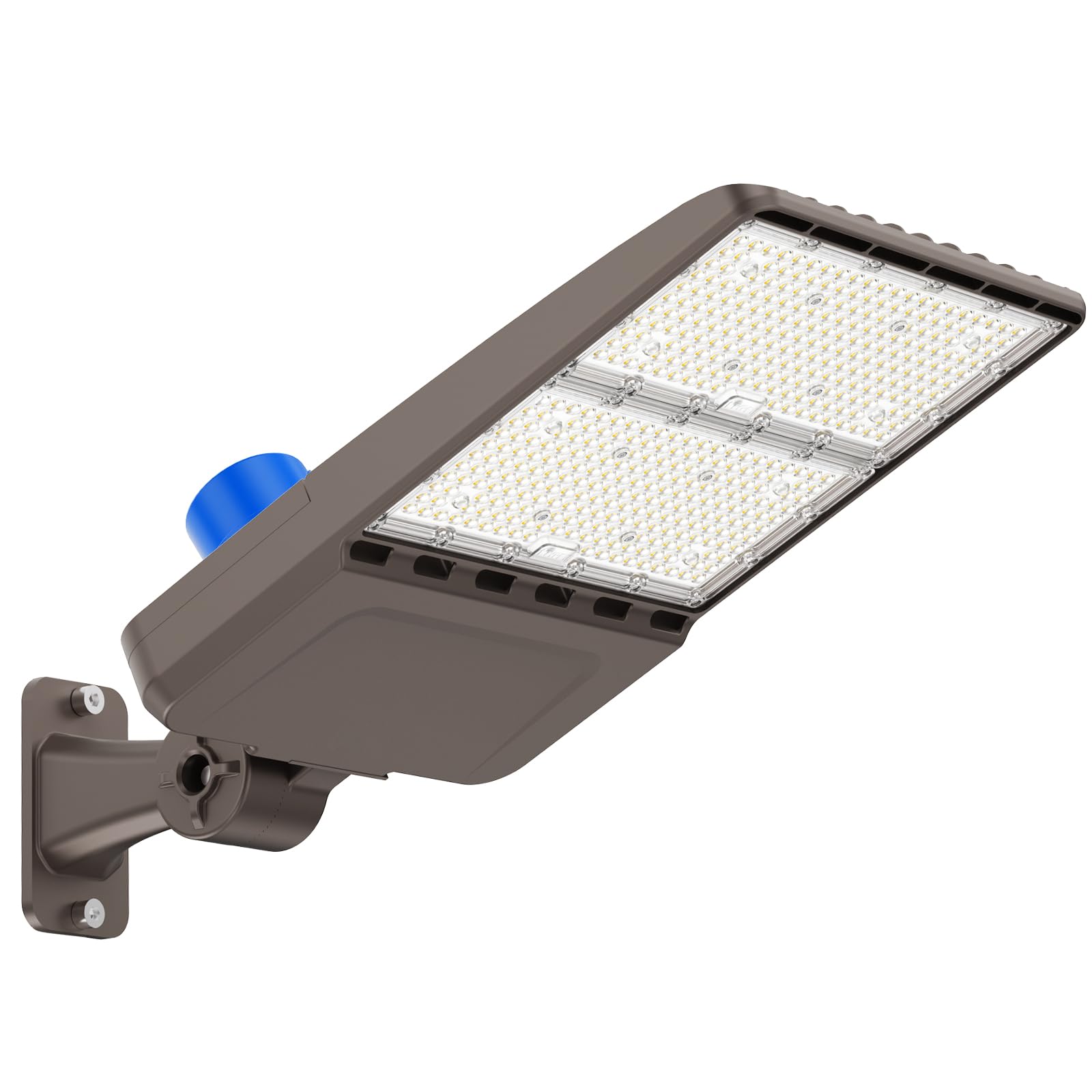 300W LED Parking Lot Lights Adjustable Arm Mount with Photocell 120-277V Waterproof IP66 42000LM 5000K Outdoor Commercial Area Street Flood Yard Lighting