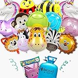🐵 PERFEKTES GESCHENK - Sie suchen noch nach dem richtigen Geschenk zum Geburtstag oder anderen Anlässen? Mit diesem Ballon-Set zaubern Sie nicht nur Kindern ein unvergessliches Lächeln aufs Gesicht – auch in Erwachsenen erwachen Sie das schlummernde Spielkind, wenn diese Ballons durch die Luft schweben!
