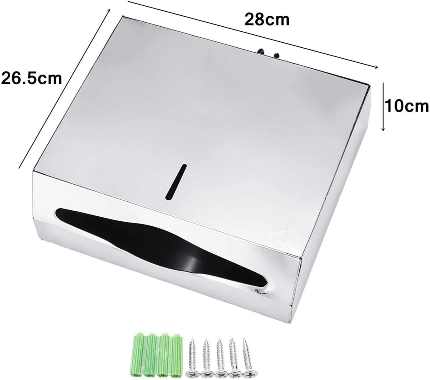 Funny Dispenser per asciugamani di carta ZZ/V-Falz, chiudibile, per 500 salviette, 1 confezione (1 x 1 pezzo