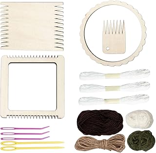 Tachiuwa Conjunto de com fios agulhas artesanato em madeira faça você mesmo para iniciantes porta-copos de tecido faça você mesmo