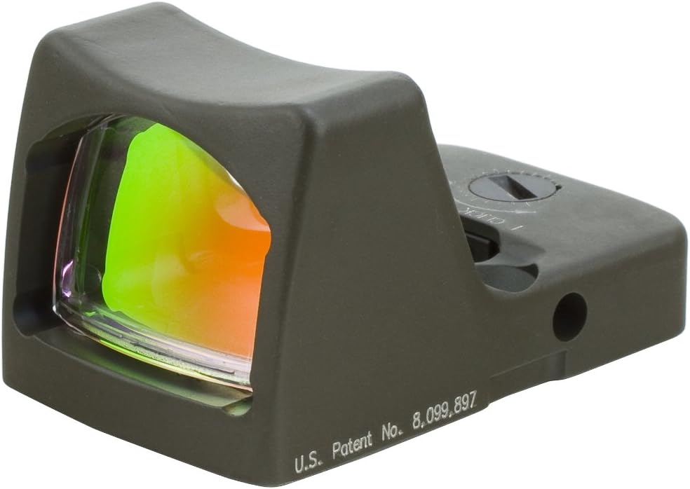 Trijicon RMR/LED RMR Type 2 3.25 MOA LED Red Dot Sight with No Mount, Cerakote OD Green