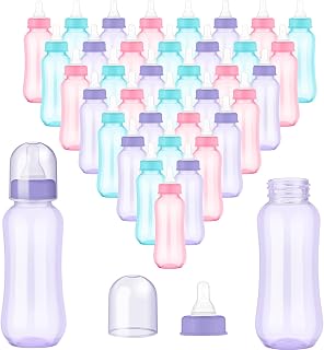 Norme 36 Pcs Baby Shower Bottles 9.5 oz Plastic Baby Bottles Chug Shower Game Party Favors Baby Bottles Bulk for Baby Shower Decorations Gender Reveal Gifts (Many Color)