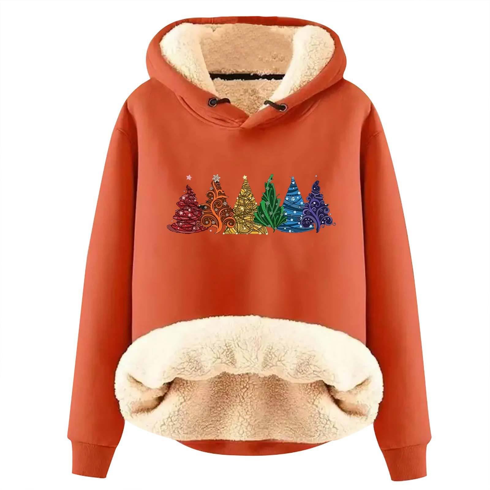 Sweat Capuche de Noël en Velours pour Chauffer Vos Hivers - 3
