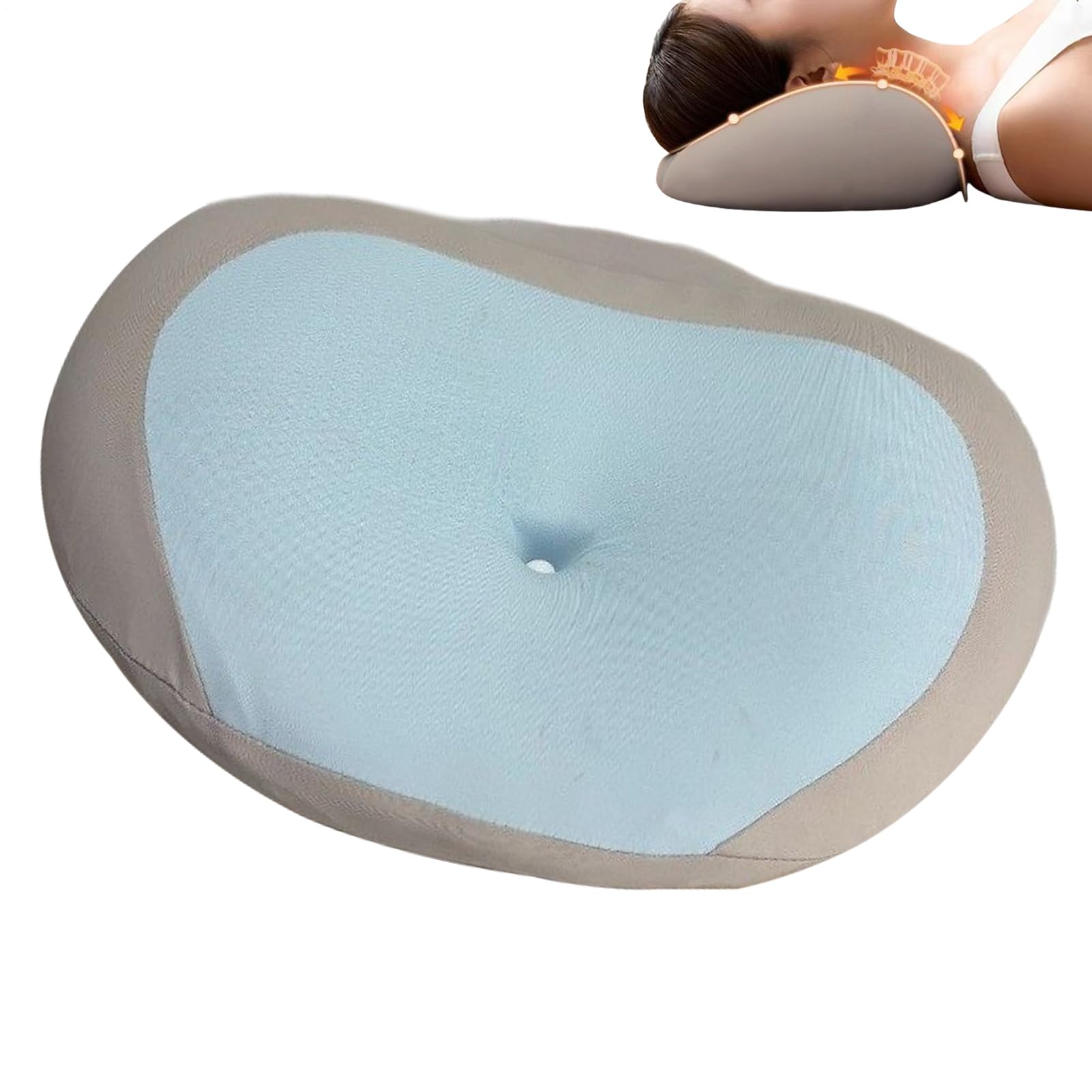 Almohada Cervical De Cuello Transpirables Ortopédicos Durmientes Arriba | Almohadas Viscoelásticas Con Contorno Y Soporte Cervical Hombre Mujer Accesorio Cama Hogar Dormitorio Sofá Hotel Viaje Sie