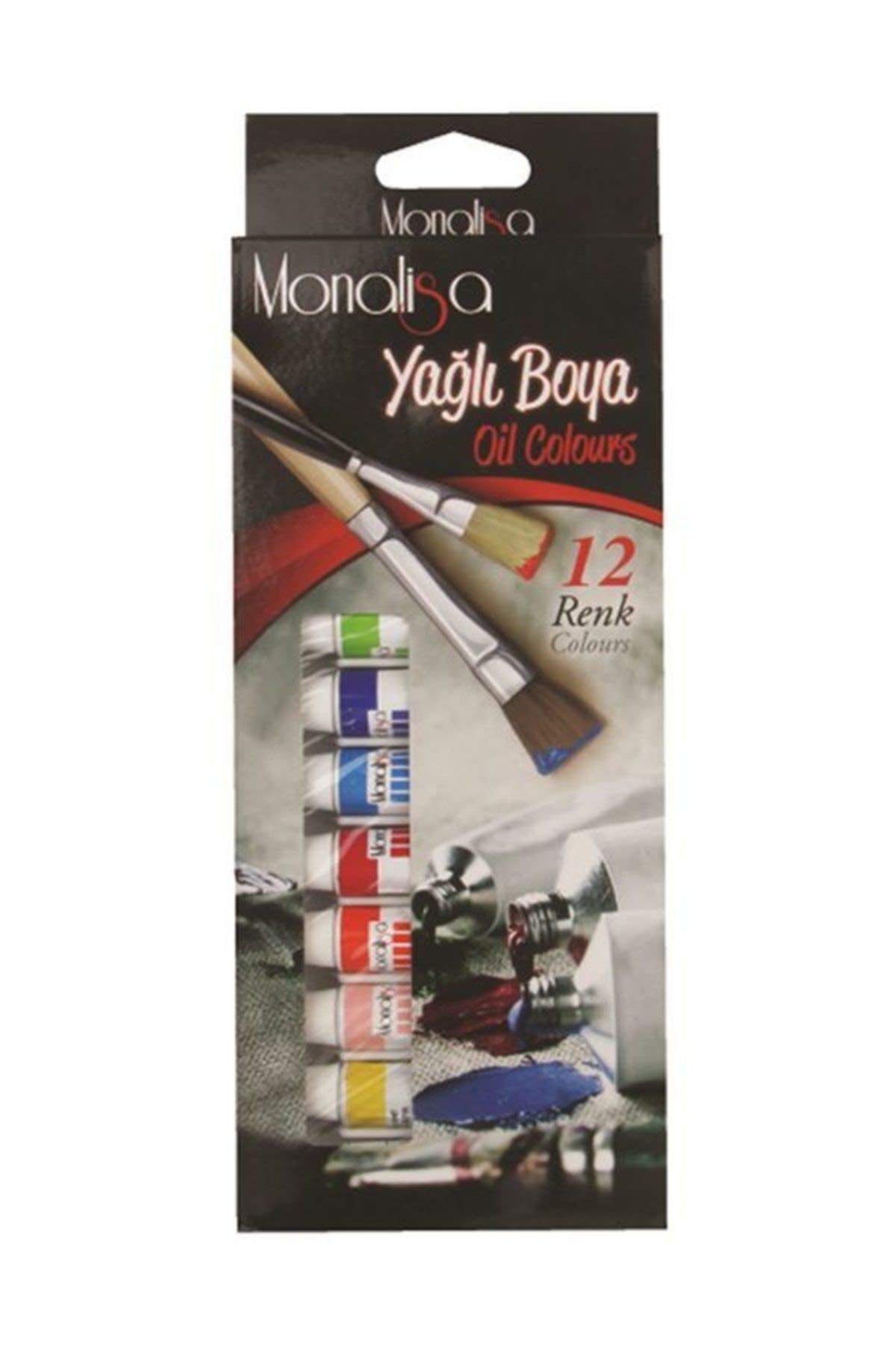 Monalisa - Juego de pinturas al óleo (12 tubos de 12 ml, perfecto para lienzo, madera, listo para usar, pintura al óleo para principiantes, niños, pintores aficionados, artistas)