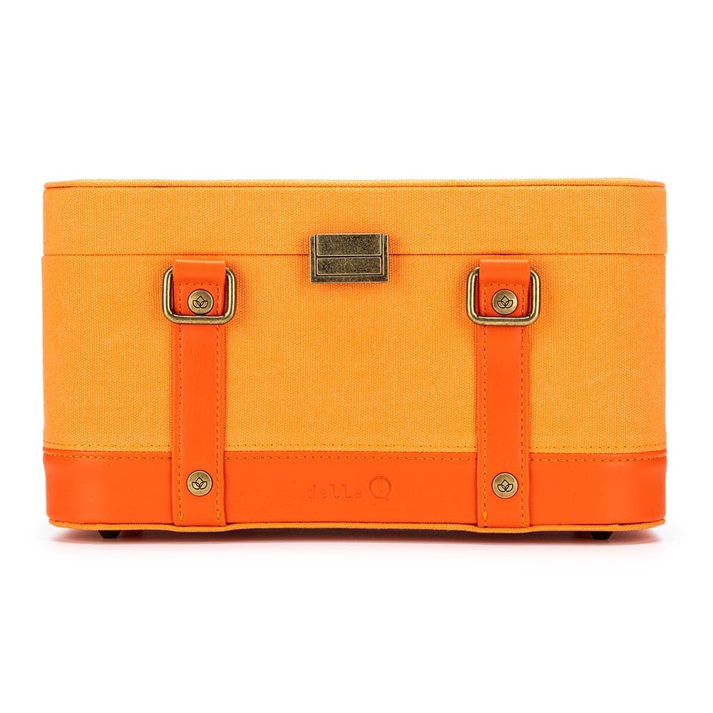 Valise de train Everyday Della Q orange compacte 30x15cm rigide - 7