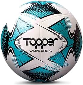 Bola de Futebol de Campo Slick 22 Azul, Branco e Preto- Topper