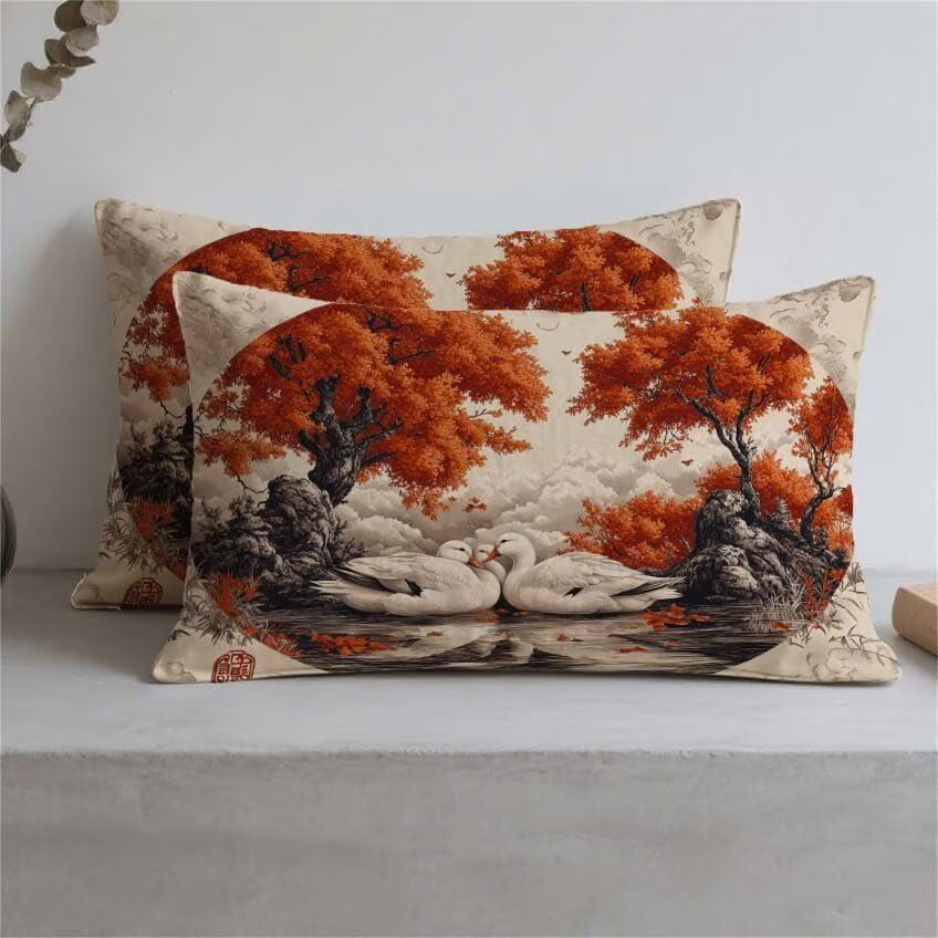 Coussin extérieur imperméable 80x100 housse lin rectangulaire canapé salon