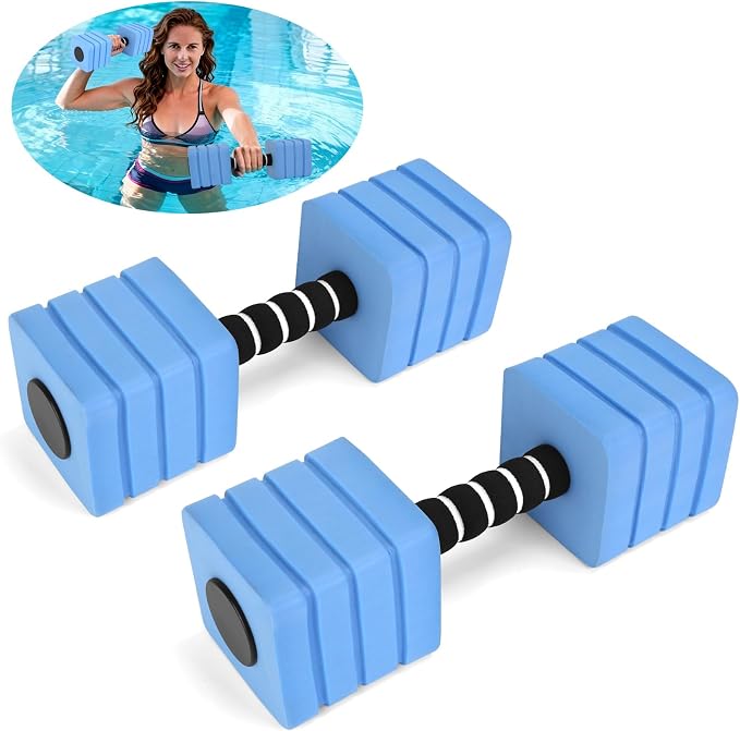 Mancuernas acuáticas de espuma para ejercicio de 2 piezas miniatura 8