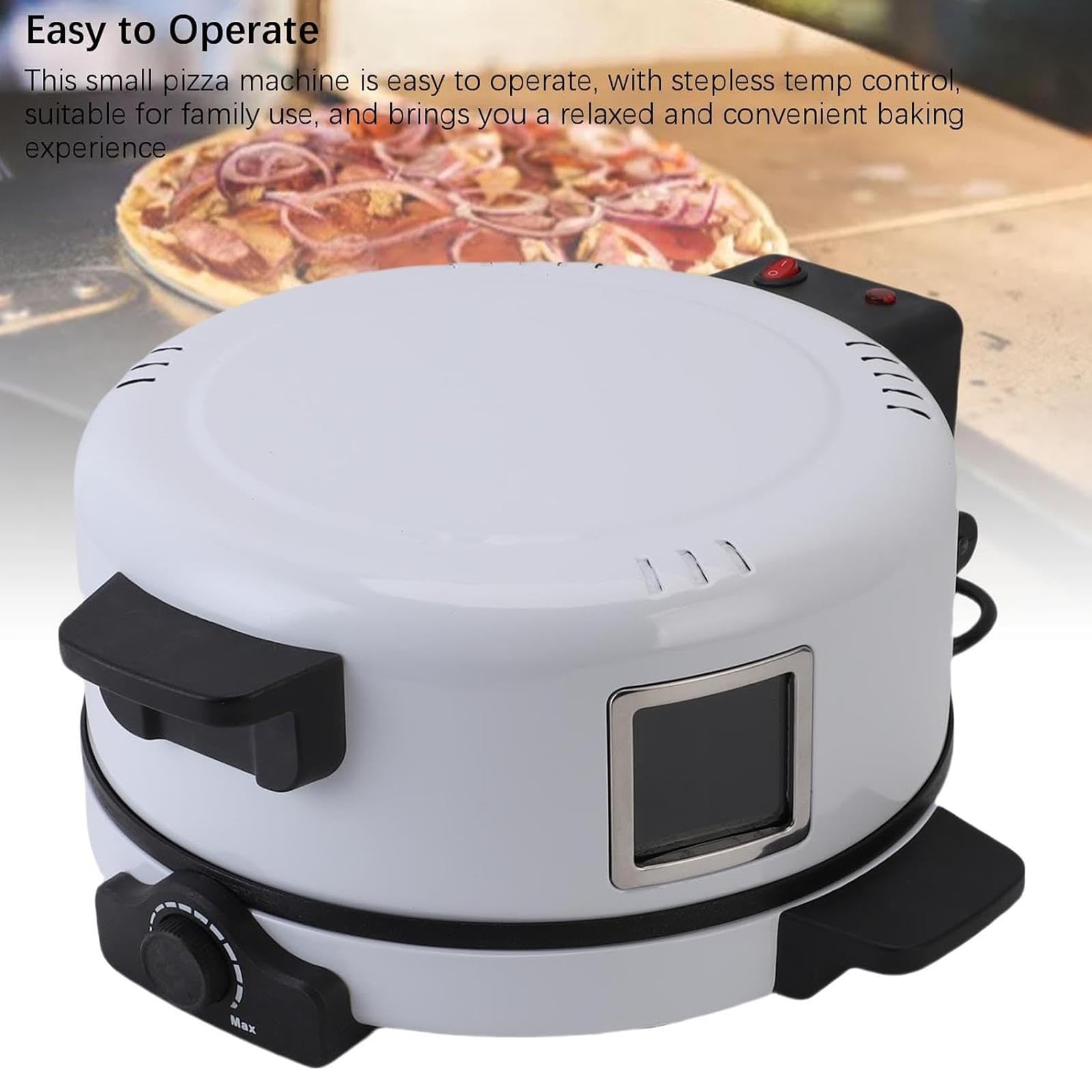 Horno Pizza Eléctrico 2000W, Con Luces Indicadoras, Calienta Hasta 440 ℃
