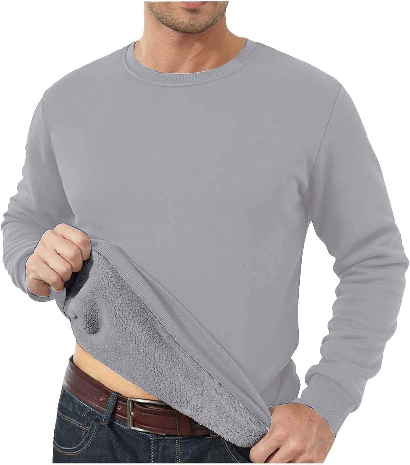 Pullover Sans Capuche - Sweat-shirts En Coton Lourd Pour Hommes