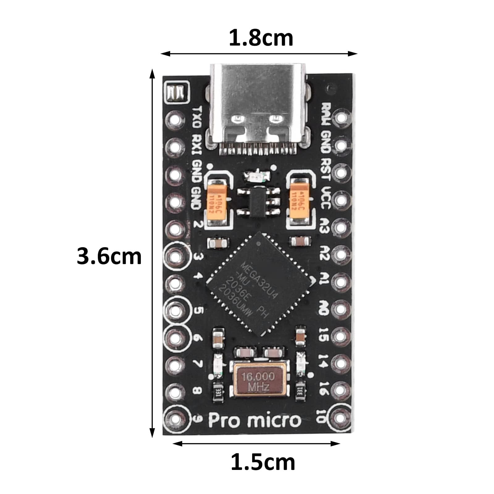 Scheda Sviluppo Usb Hid Arduino Leonardo With Headers [A000057 ...