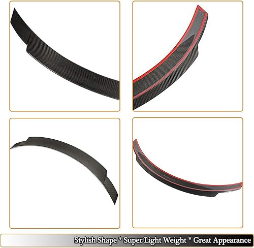 Miniatura 4 de MCARCAR KIT Alerón de maletero para Mercedes Benz Clase E W238 C238 Coupé 2016-2019 Fibra de Carbono E200 E250 E300 E400 E500 E550 E53 AMG Auto Tapa