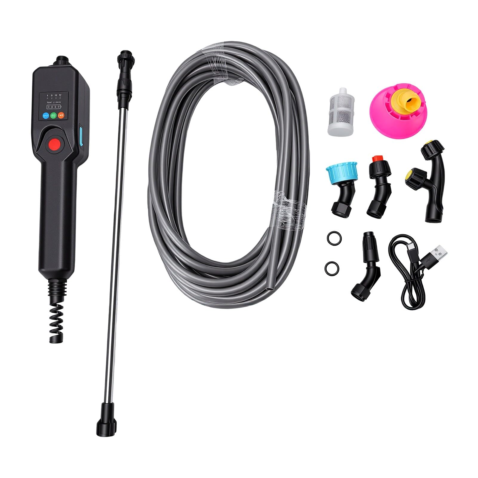 Luocute Varilla Pulverizadora Eléctrica Recargable, Lanza Telescópica Eléctrica para Pulverizador for Jardinería y Fumigación
